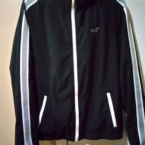 Men's Hollister jacket. Dark blue and white. Size small.